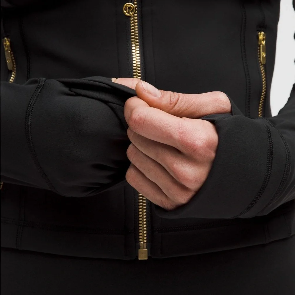 BNWT Lululemon Define *Nulu Jacket. Black + Gold Zippers sz 4 - Picture 5 of 13